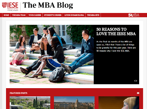 IESE estrena un blog dirigido a sus estudiantes de MBA