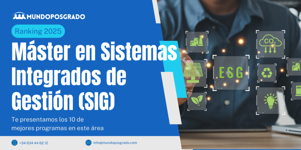 Ranking 2025 Máster en Sistemas Integrados de Gestión SIG